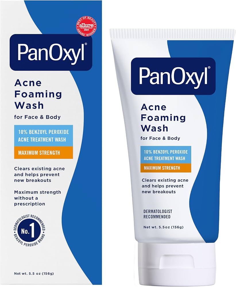 PanOxyl Benzoyl Peroxide Acne Creamy Wash, Clear Acne, 170g