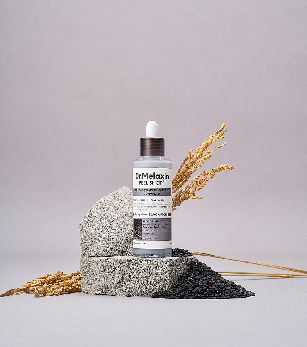 Dr. Melaxin Peel Shot PS – Exfoliating Black Rice Ampoule 80 ml